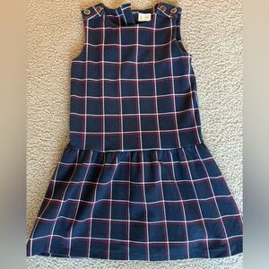 Navy Blue Plaid Kids Dress like new
